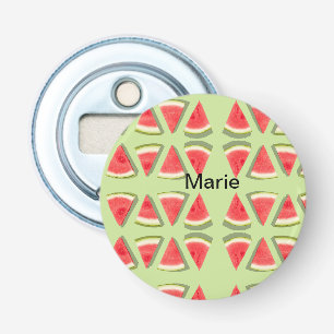 Simple pink watermelon add name minimal custom th bottle opener
