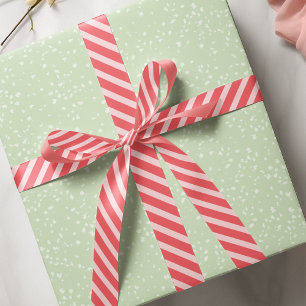 Simple Pink Whimsical Cute Classic Striped Pattern Satin Ribbon