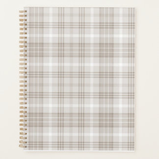 Simple Plaid Notebook Planner