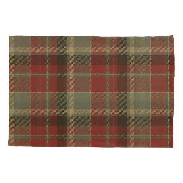 Simple Plaid Pattern  Pillowcase (Back)