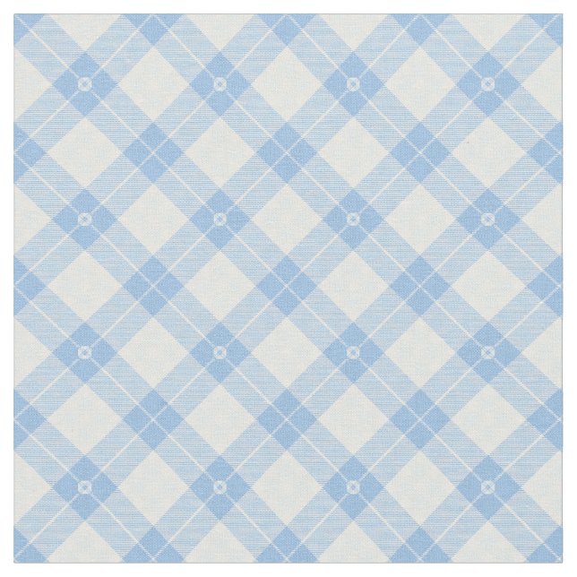 Simple Plaid Unisex Pattern Light Blue Subtle Fabric (Close Up)