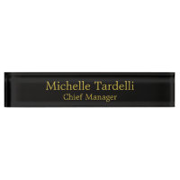 Simple Plain Black Gold Colour Minimalist