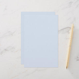 Simple Plain Blue Stationery