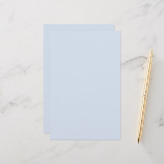 Simple Plain Blue Stationery