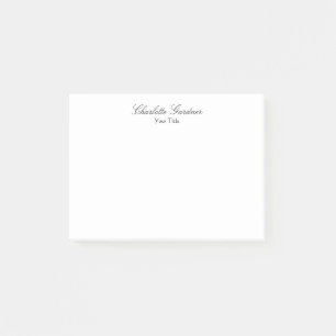 Simple plain creative stylish unique modern white post-it notes