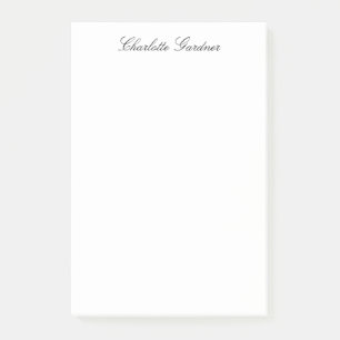 Simple plain creative stylish unique modern white post-it notes