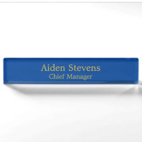 Simple Plain Deep Blue Gold Colour Minimalist