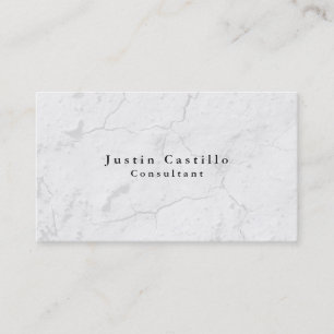 Simple Plain Elegant Grey Modern Business Card