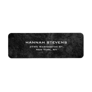Simple Plain Grey Pattern Elegant Modern Return Address Label