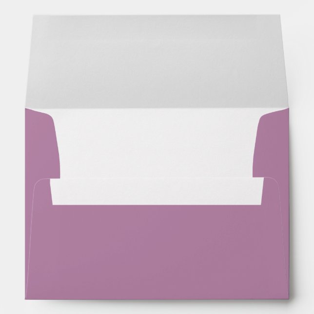 Simple Plain Mauve Purple Envelope (Back (Bottom))