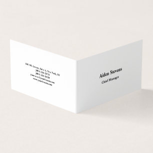 Simple Plain Minimalist Classical Business Card