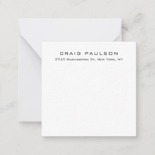 Simple Plain Minimalist Elegant Classical Design Card