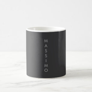 Simple Plain Minimalist Elegant Modern Grey Coffee Mug