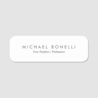 Simple Plain Minimalist Elegant Modern White