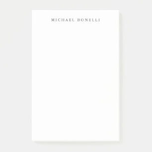Simple Plain Minimalist Elegant Modern White Post-it Notes