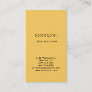 Simple Plain Modern Business Card
