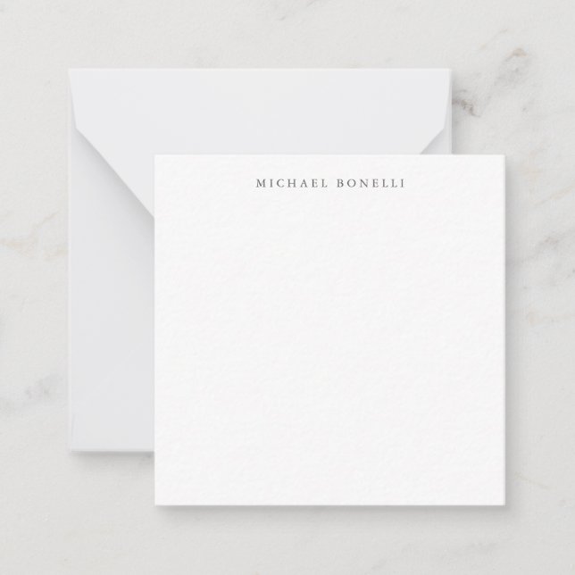 Simple Plain Modern Elegant  Card (Front)