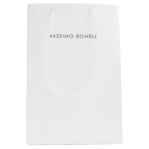 Simple Plain Modern Elegant Medium Gift Bag