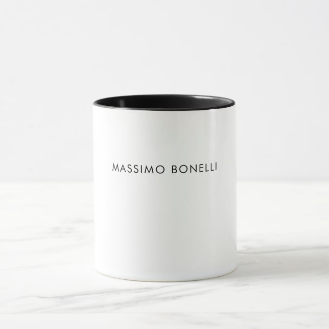Simple Plain Modern Elegant  Mug (Center)