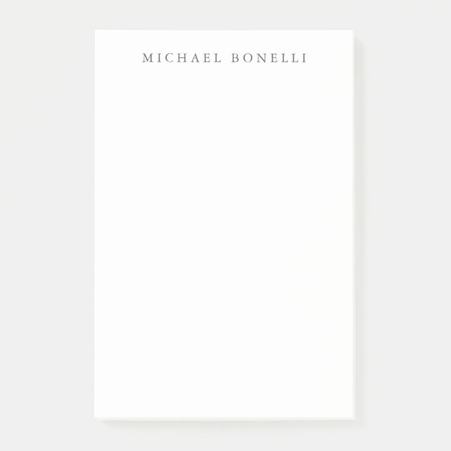 Simple Plain Modern Elegant  Post-it Notes (Front)