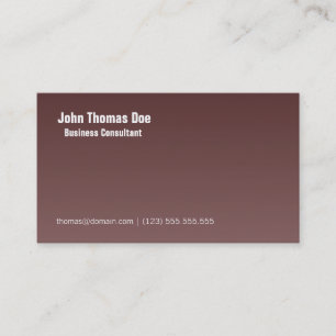 Simple & Plain Professional Business Card Design
