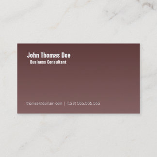 Simple & Plain Professional Business Card Design
