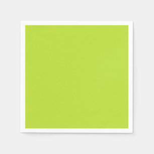 Simple plain solid colour bright acid green lime napkin