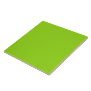 Simple plain solid green ceramic tile