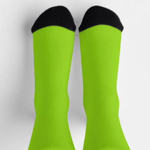 Simple plain solid green socks
