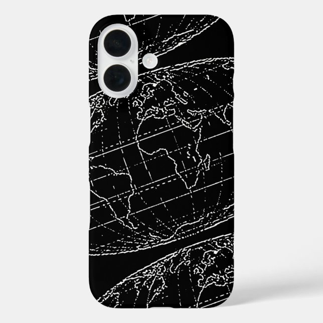 simple planisphere / maps Case-Mate iPhone case (Back)