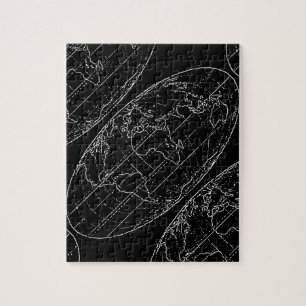 simple planisphere / maps jigsaw puzzle