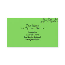 Simple Plant Business Card