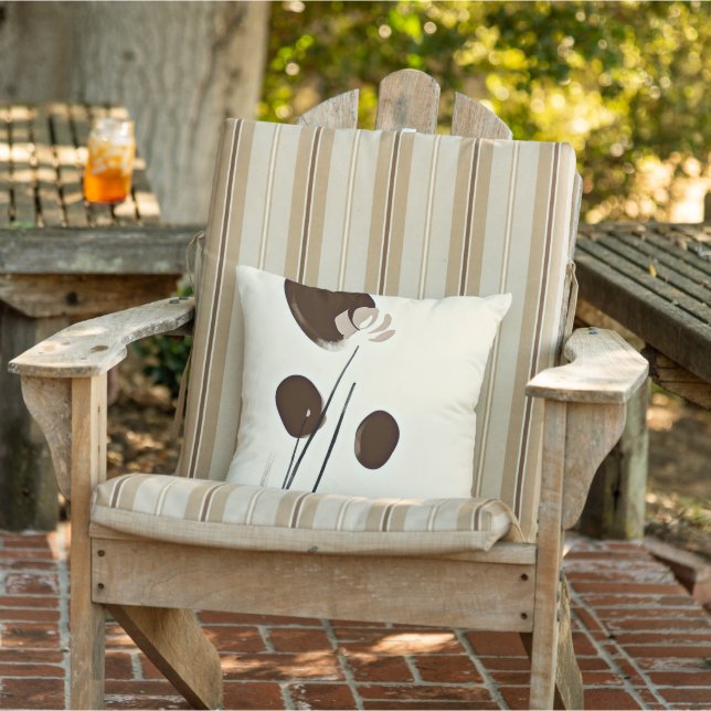 Simple plants minimalist art cushion (Chair)