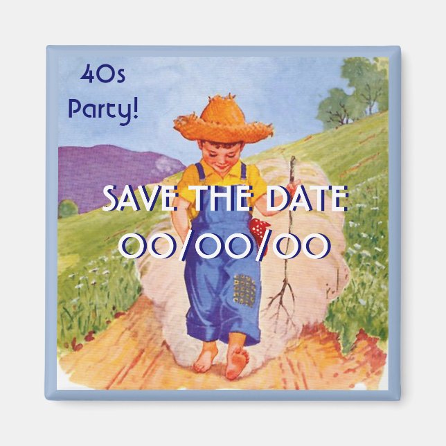 Simple Pleasure Save-the-Date Magnet (Front)