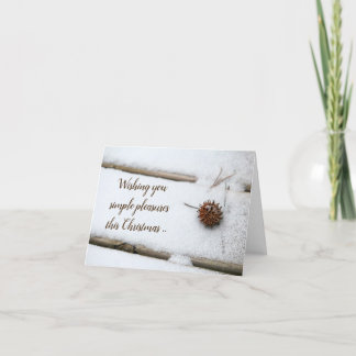 Simple Pleasures Christmas Card