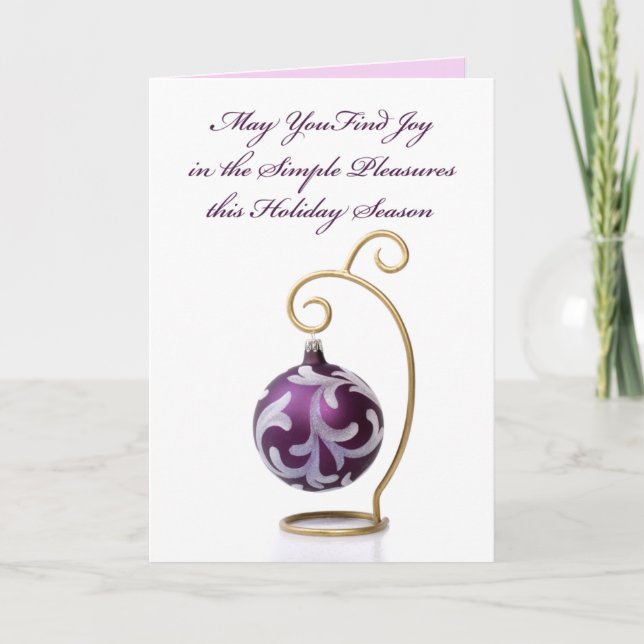 Simple Pleasures Christmas Card (Front)
