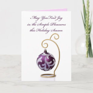 Simple Pleasures Christmas Card