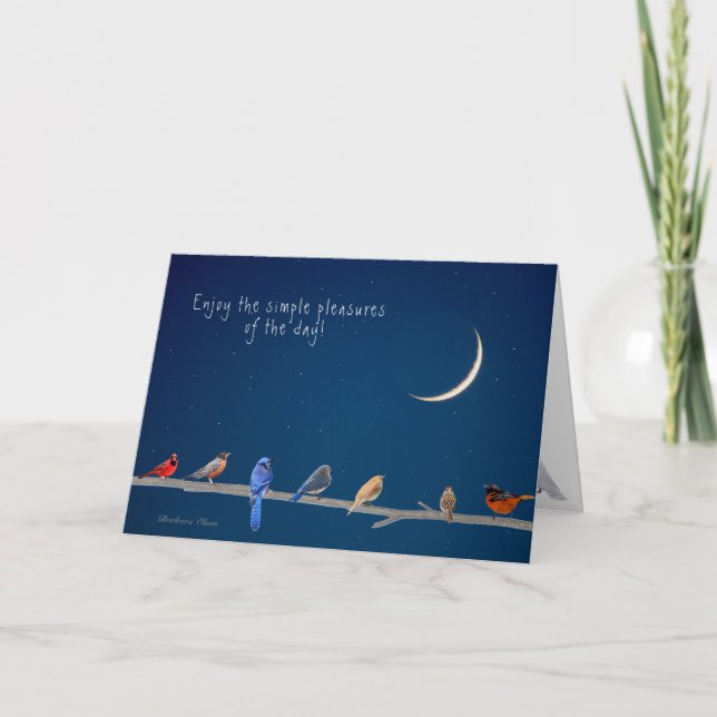 Simple Pleasures: Happy bird Day!: Card (Front)