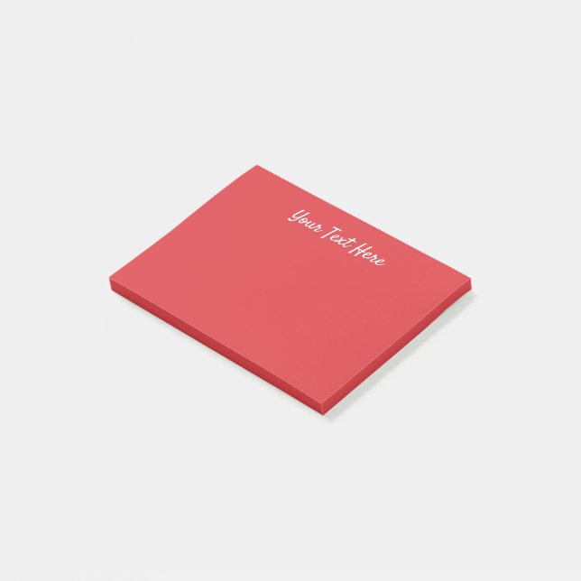 Simple Poppy solid red Post-it Notes (Angled)