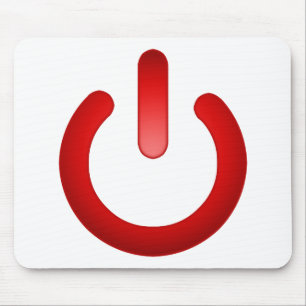 Simple Power Button Mouse Pad