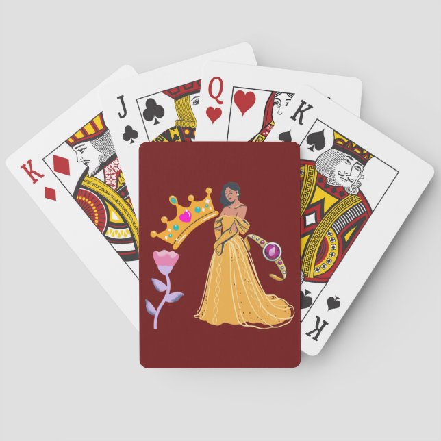 Simple Princess Playing Cards (Back)