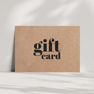 Simple Printed Kraft Beauty Gift Certificate