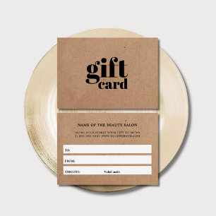 Simple Printed Kraft Beauty White Stripes