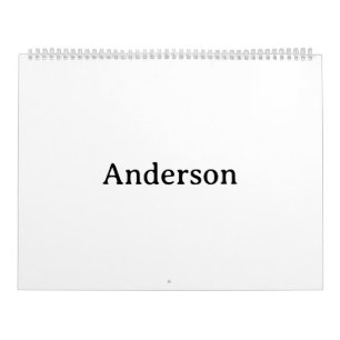 Simple Professional 11"x14.25" 2 Page Large White Calendar
