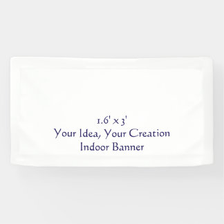 Simple Professional 1.6' x 3' Indoor Banner