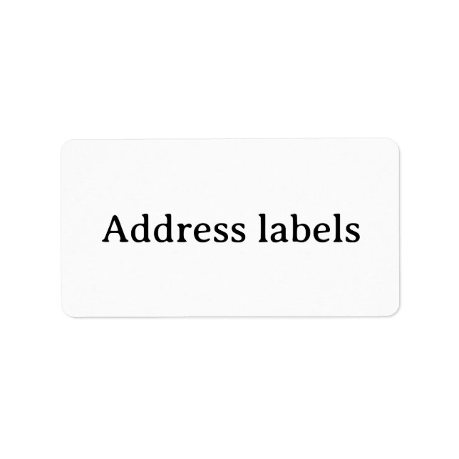 Simple Professional 2.375" x 1.25" Address Label (Front)