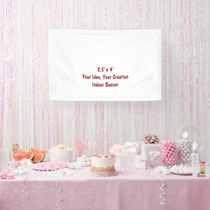 Simple Professional 2.5' x 4' Indoor Banner