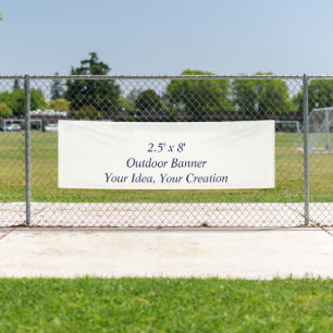 Simple Professional 2.5' x 8' Outdoor Banner