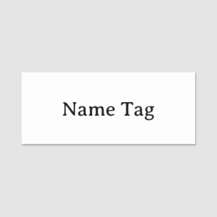 Simple Professional 3" X 1.25" Squared Classic Name Tag
