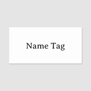 Simple Professional 3" X 1.5" Squared Classic Name Tag